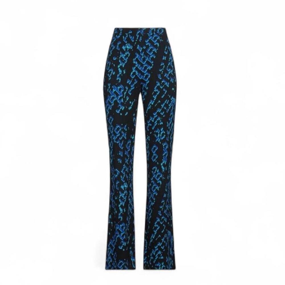 Diane von furstenberg graphic chain print brookln pants nwt